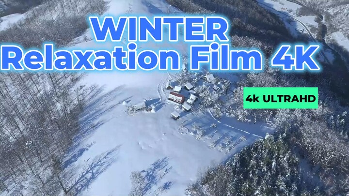 SNOW • Winter Relaxation Film 4K -  Relaxing Music - Nature 4k  UltraHD Video