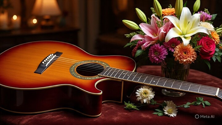 Musik Relaksasi Setangkai Bunga & Sebuah Gitar