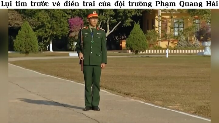 Lụi tim trước sự điển trai của đội trưởng Quang Hải#gameshow#tt#giaitri
