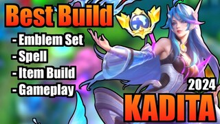 KADITA BEST BUILD 2024 | TOP 1 GLOBAL KADITA BUILD | KADITA - MOBILE LEGENDS | MLBB