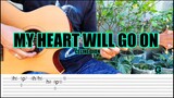 My Heart Will Go On - Celine Dion - Guitar Fingerstyle (Tabs) Chords Lyrics