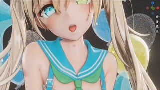 [Tiga rendering dua?/eevee] Restorasi 3D lukisan guru rurudo