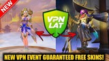 NEW VPN EVENT GUARANTEED FREE SKINS! LOG IN AND CLAIM FREE TICKETS IN STARWARS! MOBILE LEGENDS BANG