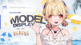 【Live2D模型展示】灵动的夏季泳装美少女✧不长封面这样！！
