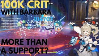 CRITTING OVER 100K WITH CRAZY DPS BARBARA BUILD! Showcase & Guide - Genshin Impact