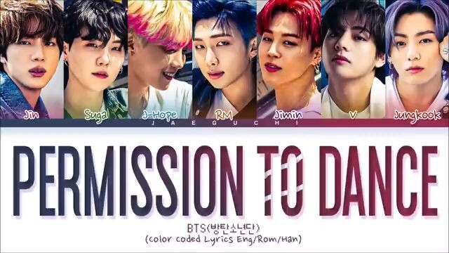 BTS (방탄소년단) - ''Permission to Dance'' (Color Coded Lyrics)