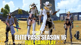 BORONG SEMUA BADGE ELITE PASS 16 + IN GAME FULL REVIEW - GARENA FREE FIRE