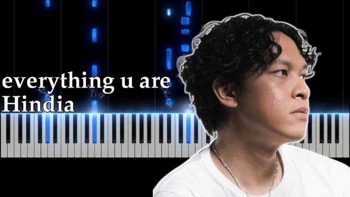 Hindia - everything u are (Piano Cover)