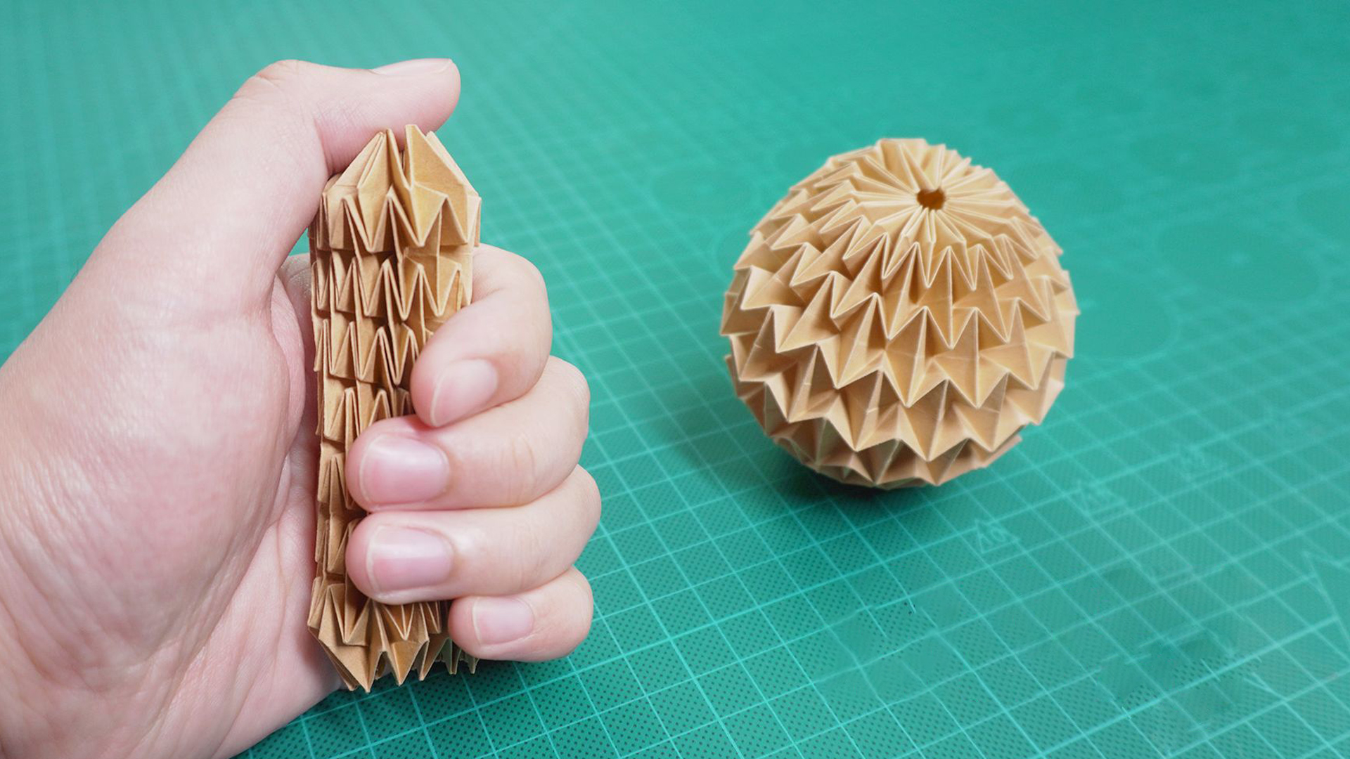 Paper Ball Tutorial How To Make A Simple Origami Magic Ball A Flexible Magical Paper Ball.
