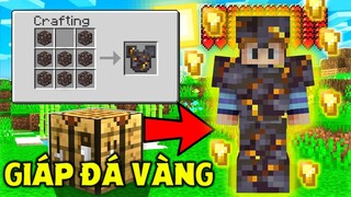 THỬ THÁCH SINH TỒN TRONG THẾ GIỚI TOÀN LÀ GIÁP TRONG MINECRAFT #10 *GIÁP ĐÁ VÀNG LẤP LÁNH CỰC ĐẸP*