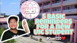 5 Basic Reminders for a new UIC Student 👌