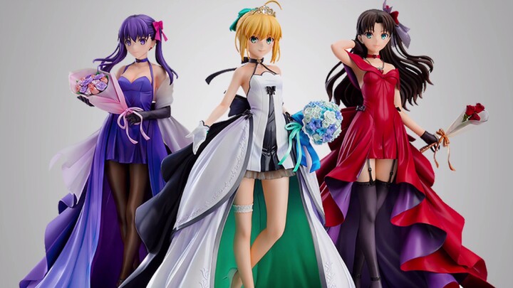 [Official subsidy] GSC Fatestay night Altria + Toosaka Rin + Matou Sakura 15th Anniversary Dress Ver