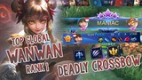 Wanwan New King Maniac! Deadly Crossbow! Top Global Wanwan - Mobile Legends
