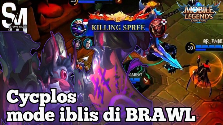 Cycplos mode iblis di BRAWL.🔥 Sekali Skill, Langsung Rontok🥵