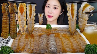 [ONHWA] Soy sauce mantis shrimp + rice ball chewing sound!