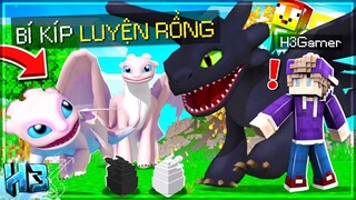 MINECRAFT SIÊU RỒNG - Tập 7 | H3 và T Gaming Sở Hữu Cặp Đôi RĂNG SÚN và ÁNH SÁNG *Bí Kíp Luyện Rồng!