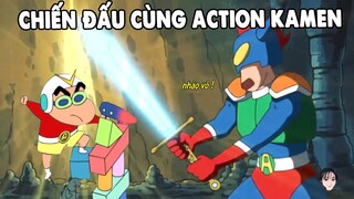 Chiến Đấu Cùng Action Kamen | Shin Cậu Bé Bút Chì | #CHIHEOXINH