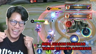 BEGINILAH GAMEPLAY TOP GLOBAL NATAN AWAL RESET SEASON LANGSUNG DAPET SAVAGE EASY BANGETT!! MLBB