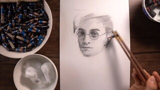 Draw Harry Potter With Chopsticks - Part 3