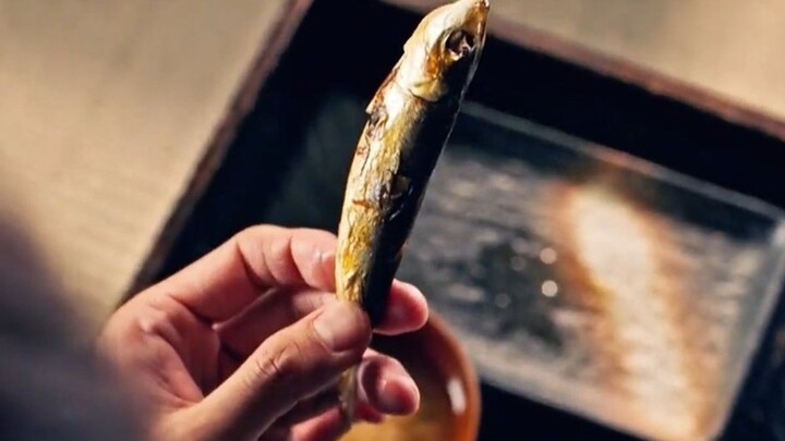 To hide her own ugliness, wife cruelly gouges out the eyes of the little fish her husband is eating