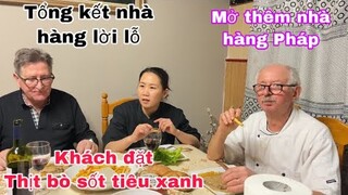 Thịt bò sốt tiêu xanh/tổng kết cuối năm mở thêm nhà hàng pháp/cuộc sống pháp châu âu/món ngonmỗingày