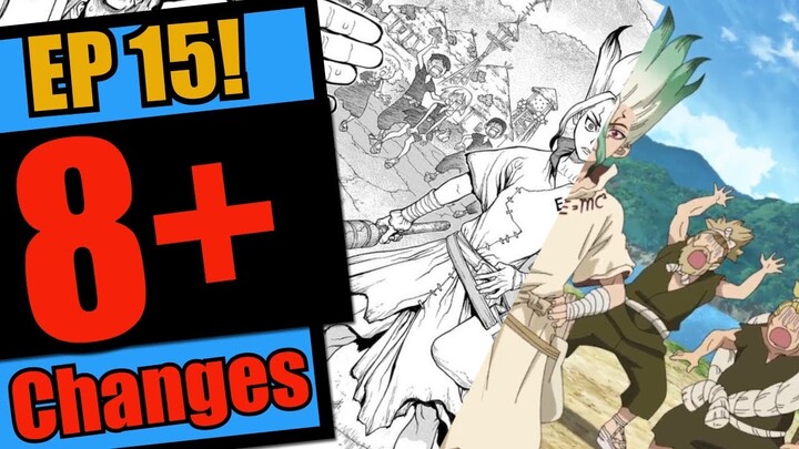 8+ Changes To Dr Stone Episode 15! || Manga To Anime Changes Listed And Explained