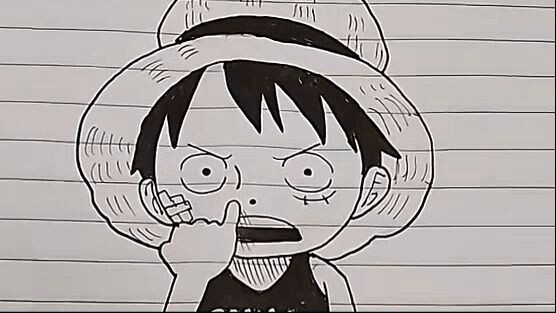 DESENHEI O LUFFY DE ONE PIECE✨✨