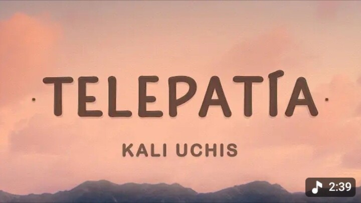 Telepatia - Kali Uchis (Lyrics)