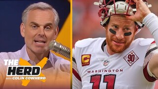 Colin Cowherd on Carson Wentz turn Justin Fields into dog tired in a 12-7 loss to the Commanders