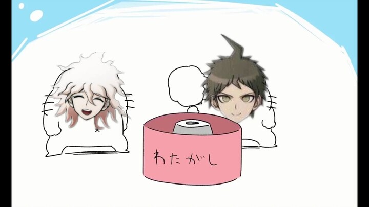 Komaeda who teaches Hinata how to make marshmallows