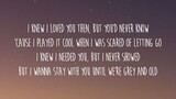 Say you won't let go (lyrics) James Arthur