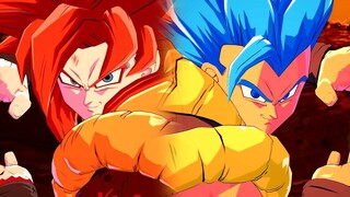 Gogeta Ssj4 vs Gogeta Ssjb Dramatic finish Dragon Ball FighterZ