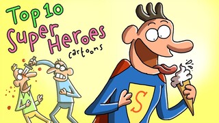 Top 10 Superheroes Cartoons | The BEST of Cartoon Box | Hilarious Superhero Cartoon Parody