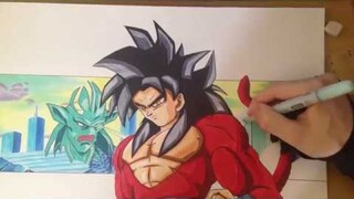 GOKU SS4 Drawing