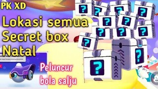 Lokasi semua Secret box dan membeli Peluncur bola salju di PK XD Update Musim Salju/Natal