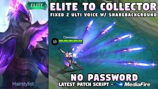 Fixed Gusion Elite To Collector Skin Script No Password | 2 Ulti Voice | Gusion Night Owl | MLBB