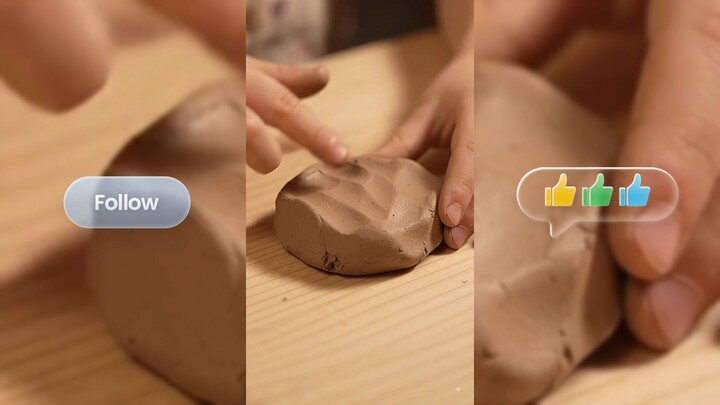 Making a Tiny Clay Pot From Scratch 🏺✨ | Satisfying Miniature Craft #Shorts