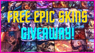 MOBILE LEGENDS FREE EPIC SKIN GIVEAWAY | FREE SKIN GIVEAWAY MOBILE LEGENDS 2021