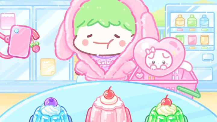 Kumain kamin ni Cotton candy Shy na jelly