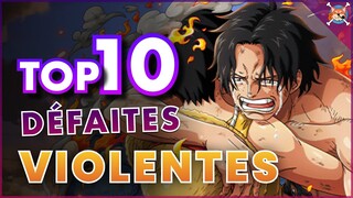 LES 10 DÉFAITES LES PLUS VIOLENTES DE ONE PIECE ( Qui est le roi des perdants ? ) 🔥 - Top 10