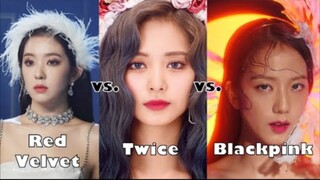 完颜团PK颜值！「REDVELVET」VS「TWICE」VS「BLACKPINK」谁才是2019最强美貌？