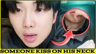 HICKEY? BTS’s RM Exposes Neck Bruise During Weverse Live || BTS LIVE || RM hickey