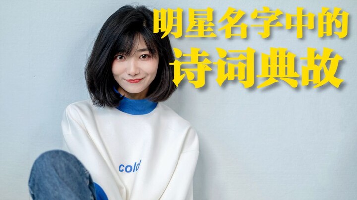 【都靓】江疏影、白敬亭、王国维、林徽因名字里暗藏的诗词
