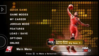 NBA 2K13 (PSP) Jazz vs Rockets, Game 2, Semifinals, My Career, Season 2. PPSSPP emulator.