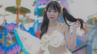 泳池白丝水着双马尾甜心竖屏~《爱你》