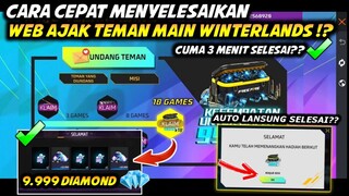 CARA CEPAT MENYELESAIKAN WEB EVENT AJAK TEMAN MAIN FREE FIRE 9999 DIAMOND TERBARU