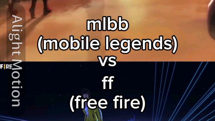 mobile legends vs free fire (writting) my opinion