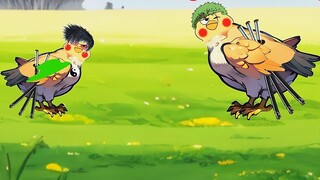 Traveling through the world of strange beasts, a hybrid alien chicken appears!