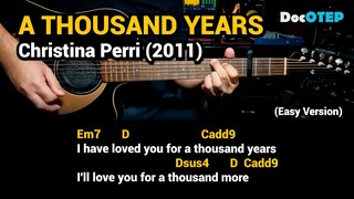 A Thousand Years - Christina Perri (2011) - Easy Guitar Chords Tutorial with Lyrics Part 2 SHORTS