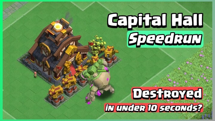 Clan Capital Hall Speedrun | Clash of Clans